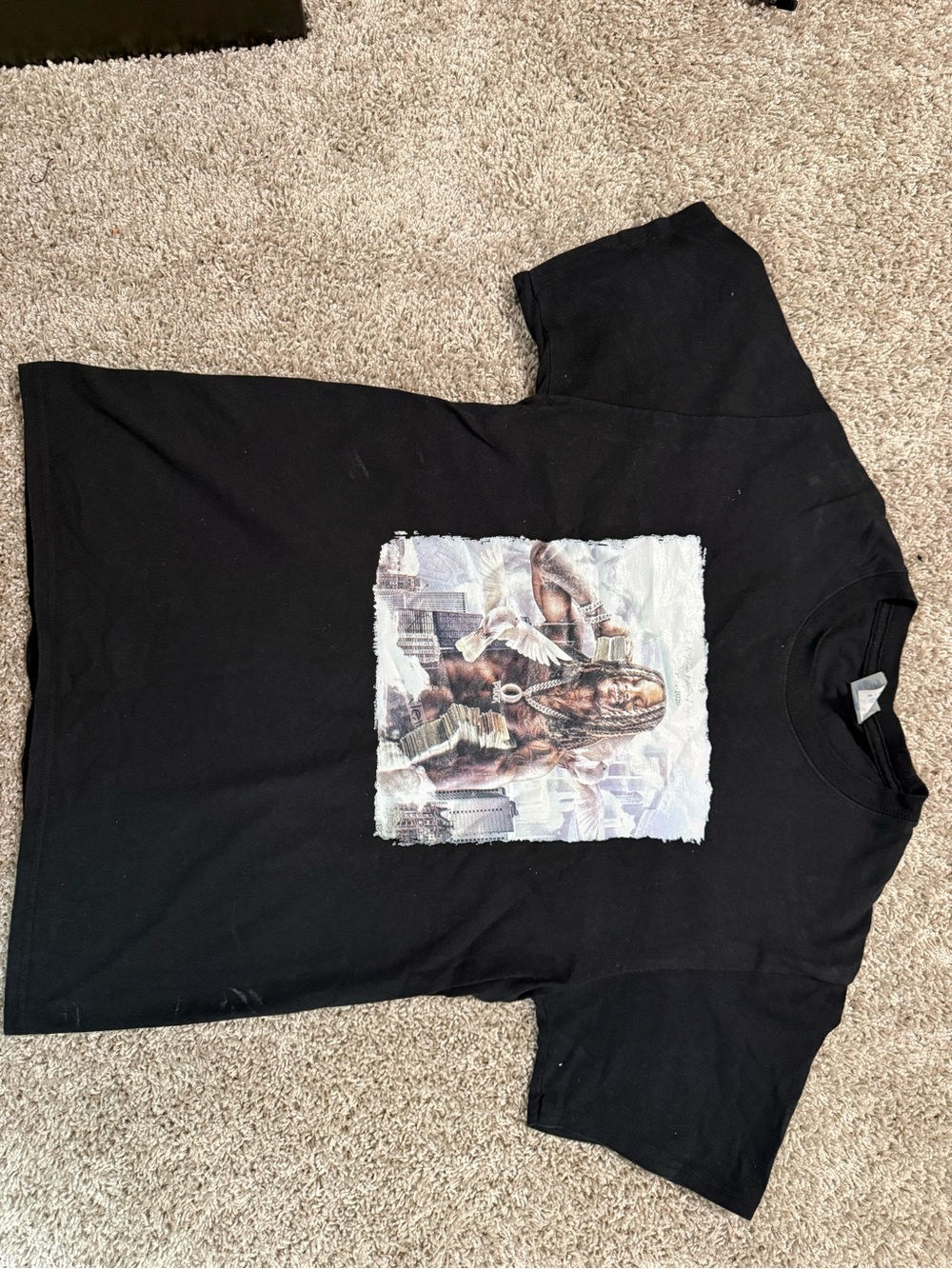 King von shirt all black
